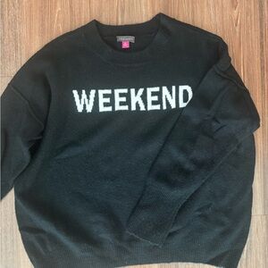 Vince Camuto Black Knit Weekend Sweater